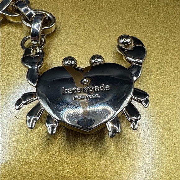 Kate Spade Pinch Me Faux Pearl Crab Keychain Bag Charm - Picture 5 of 6